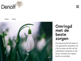'uitvaartzorgdenolf.be' screenshot