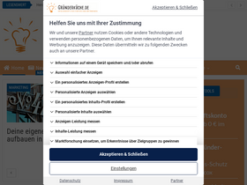 'gruenderkueche.de' screenshot