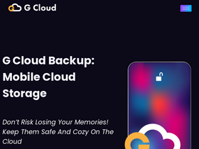 'gcloudbackup.com' screenshot