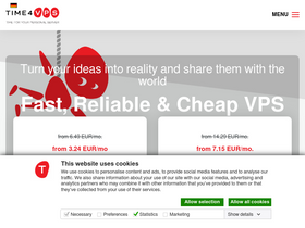 'time4vps.com' screenshot