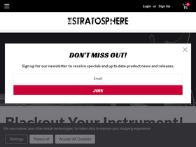 'stratosphereparts.com' screenshot