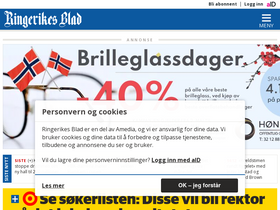 'ringblad.no' screenshot