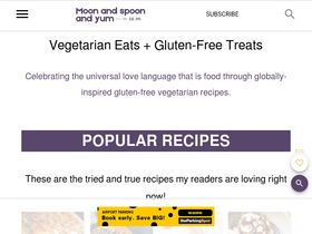 'moonandspoonandyum.com' screenshot