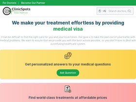 'clinicspots.com' screenshot