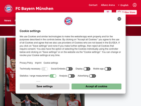 'fcbayern.com' screenshot