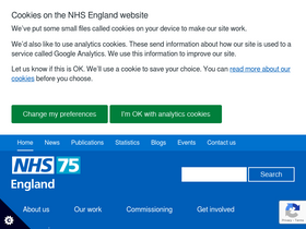 'england.nhs.uk' screenshot