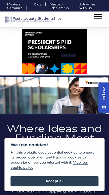 postgraduatestudentships.co.uk