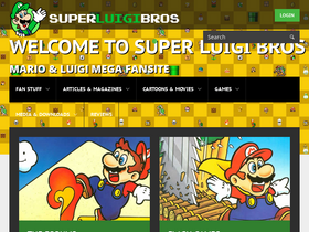 'superluigibros.com' screenshot