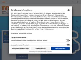 'messe-duesseldorf.de' screenshot