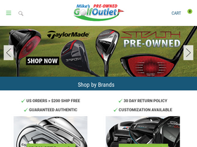 'mikesgolfoutlet.com' screenshot