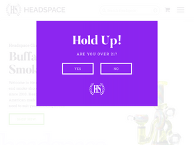 headspaceglass.com homepage screenshot