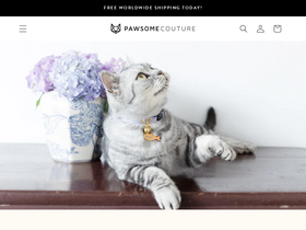 'pawsomecouture.com' screenshot