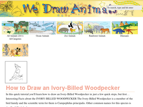 'wedrawanimals.com' screenshot