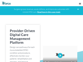 'forcetherapeutics.com' screenshot