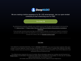 'deepnude.com' screenshot