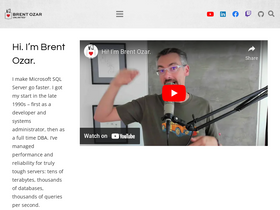 'brentozar.com' screenshot