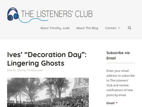 'thelistenersclub.com' screenshot