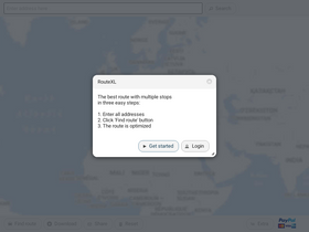 'routexl.com' screenshot