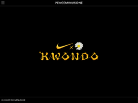 'peaceminusone.com' screenshot