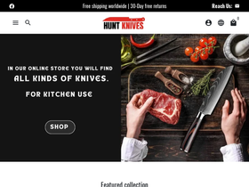 huntknivesshop.com homepage screenshot