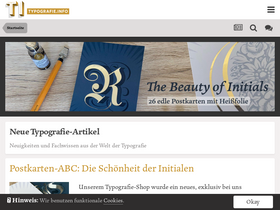 'typografie.info' screenshot