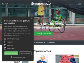 'steunactie.nl' screenshot