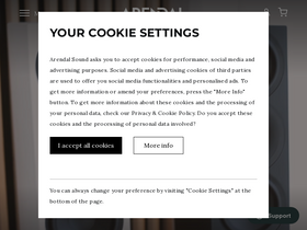 'arendalsound.com' screenshot