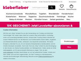 'klebefieber.de' screenshot