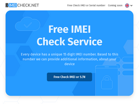 'imeicheck.net' screenshot