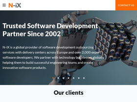 'n-ix.com' screenshot