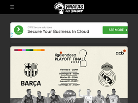 'piratasdelbasket.net' screenshot