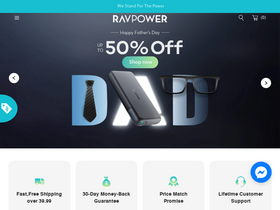 'ravpower.com' screenshot