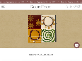 roundfacejewellery.com homepage screenshot