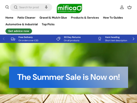 Mifica homepage screenshot