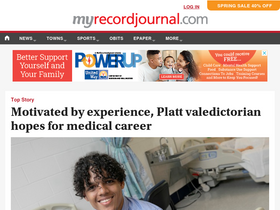 'myrecordjournal.com' screenshot