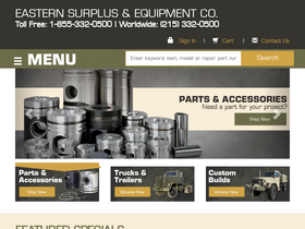 'easternsurplus.net' screenshot