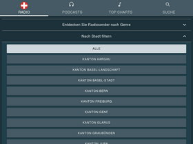'internetradio-schweiz.ch' screenshot