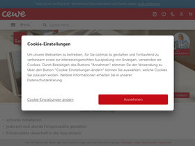 'cewe-fotoservice.at' screenshot