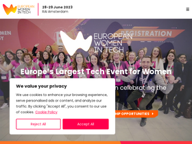 'europeanwomenintech.com' screenshot