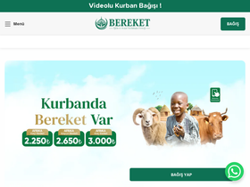 'bereket.org.tr' screenshot