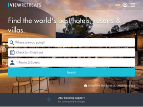 'viewretreats.com' screenshot