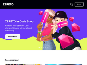 'zepeto.me' screenshot
