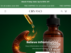 Cirvano homepage screenshot