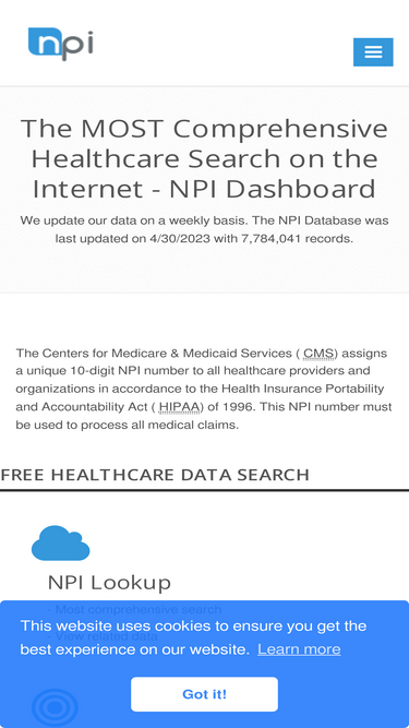npidashboard.com