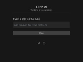 Cron AI - Transform plain text into precise cron expressions effortlessly; automate with ease.