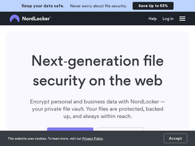 'nordlocker.com' screenshot