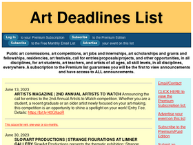 artdeadlineslist.com