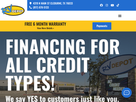 'rvdepottx.com' screenshot