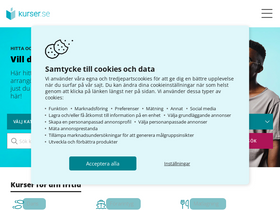 'kurser.se' screenshot