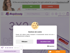 'maquibeauty.it' screenshot